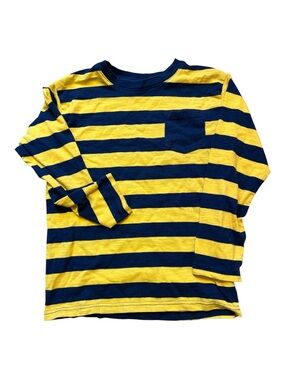 365 Kids from Garanimals Boys Size 8 Striped Long Sleeve Pocket T-Shirt